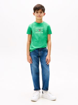 green logo crew neck t-shirt for boys tommy hilfiger