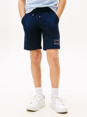 blue jogginghose mit logo und bündchen für jungen - tommy hilfiger