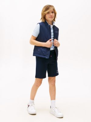 blue jogginghose mit logo und bündchen für jungen - tommy hilfiger