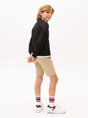 black logo sweatshirt for boys tommy hilfiger