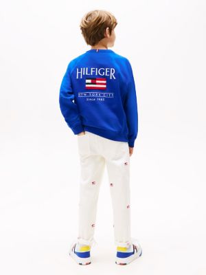 blau hilfiger flag relaxed fit sweatshirt für jungen - tommy hilfiger