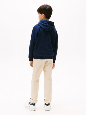 blue varsity logo hoody for boys tommy hilfiger