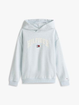 blau varsity hoodie mit logo für jungen - tommy hilfiger