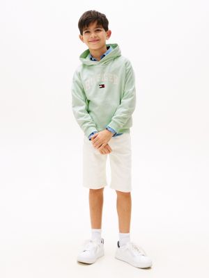 green varsity logo hoody for boys tommy hilfiger