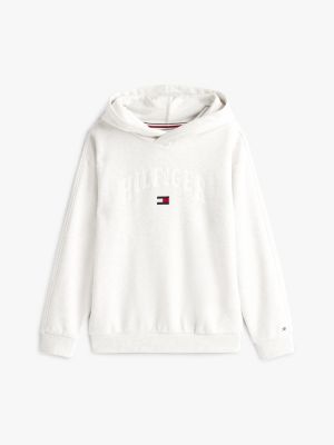 grey varsity logo hoody for boys tommy hilfiger