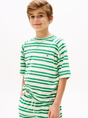 multi terry short sleeve jumper for boys tommy hilfiger