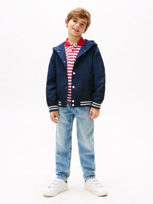 multi varsity back logo bomber jacket for boys tommy hilfiger