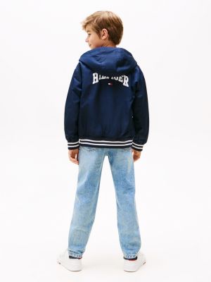 multi varsity back logo bomber jacket for boys tommy hilfiger