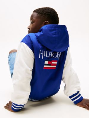 multi varsity back logo bomber jacket for boys tommy hilfiger