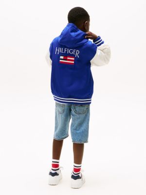 multi varsity back logo bomber jacket for boys tommy hilfiger