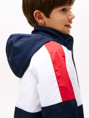 multi reversible colour-blocked jacket for boys tommy hilfiger