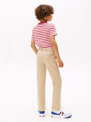 beige 1985 collection chinos for boys tommy hilfiger