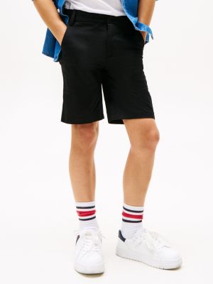 black 1985 collection chino shorts for boys tommy hilfiger