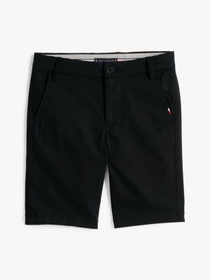 black 1985 collection chino shorts for boys tommy hilfiger