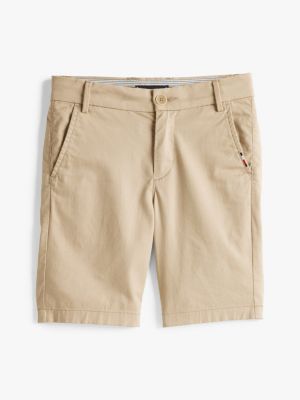 beige 1985 collection chino shorts for boys tommy hilfiger