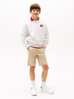 shorts chino 1985 collection beige da bambini tommy hilfiger