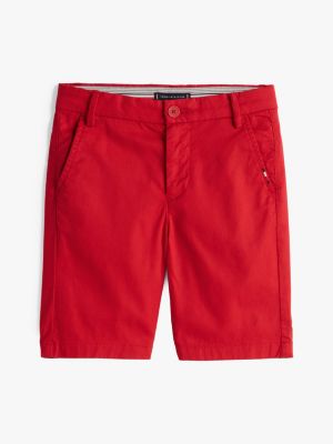 red 1985 collection chino shorts for boys tommy hilfiger