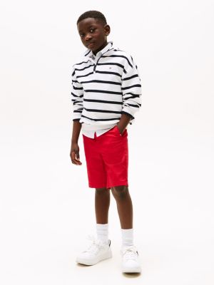 short chino 1985 collection red pour garçons tommy hilfiger