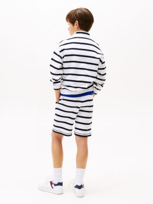 multi textured breton stripe shorts for boys tommy hilfiger