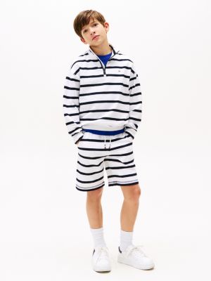 multi textured breton stripe shorts for boys tommy hilfiger