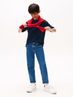 Essential Flag Embroidery Crew Neck T-Shirt — Blue 3