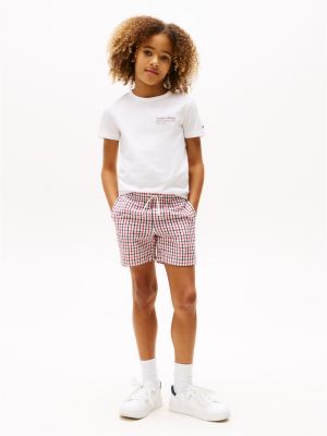 white flag character back logo t-shirt for boys tommy hilfiger