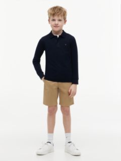 Essential Regular Fit Long Sleeve Polo Shirt — Blue 2