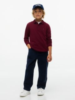 Essential Regular Fit Long Sleeve Polo Shirt — Purple 2