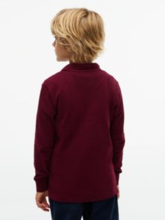 Essential Regular Fit Long Sleeve Polo Shirt — Purple 4