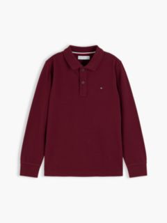 Essential Regular Fit Long Sleeve Polo Shirt — Purple 5