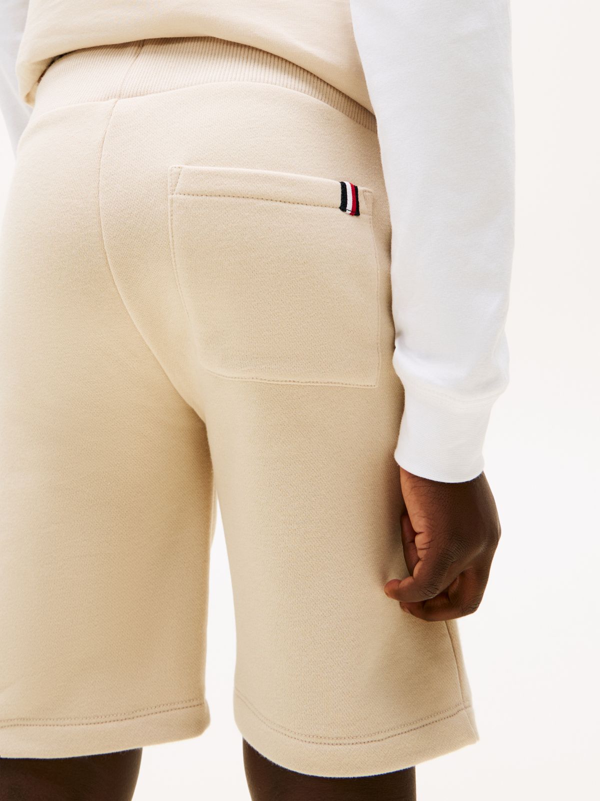 Essential Logo T-Shirt And Shorts Set — Beige