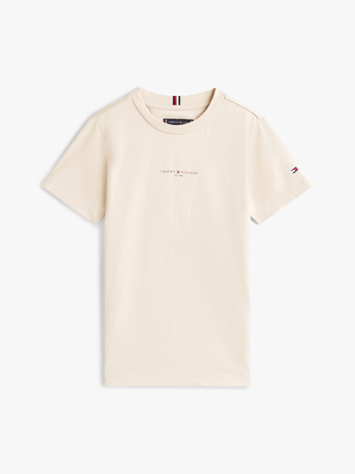 Essential Logo T-Shirt And Shorts Set — Beige