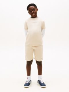 Essential Logo T-Shirt And Shorts Set — Beige 1