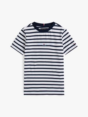 multi t-shirt and sweat shorts set for boys tommy hilfiger