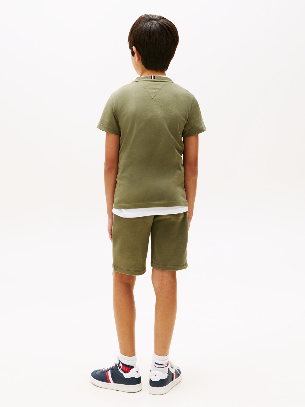 Essential Logo T-Shirt And Shorts Set — Green