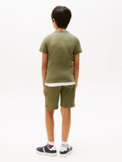 Essential Logo T-Shirt And Shorts Set — Green 4