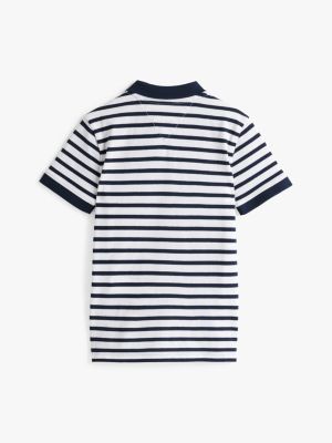 multi adaptive contrast polo shirt for boys tommy hilfiger