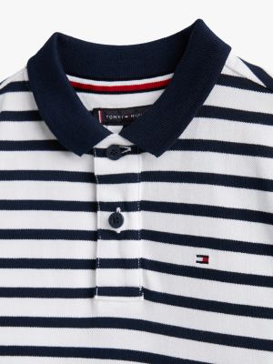 multi adaptive poloshirt mit kontrast-besätzen für jungen - tommy hilfiger