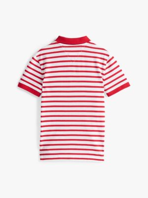 multi adaptive contrast polo shirt for boys tommy hilfiger