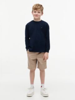 Flag Embroidery Relaxed Long Sleeve T-Shirt — Blue 2