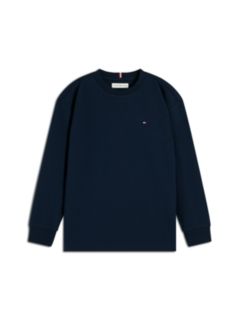 Flag Embroidery Relaxed Long Sleeve T-Shirt — Blue 6