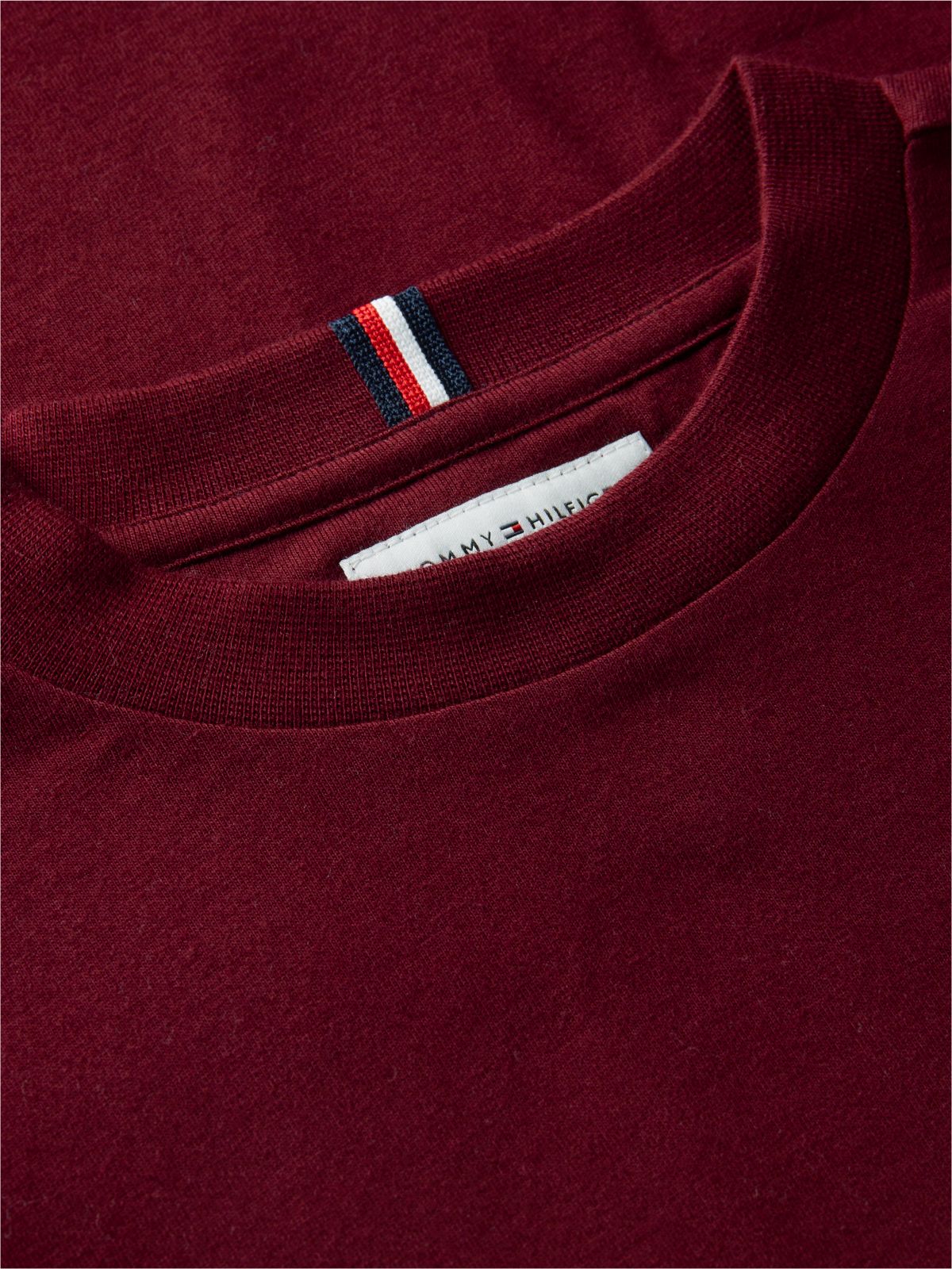 Flag Embroidery Relaxed Long Sleeve T-Shirt — Purple