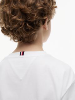 Flag Embroidery Relaxed Long Sleeve T-Shirt — White 3