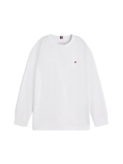 Flag Embroidery Relaxed Long Sleeve T-Shirt — White 6