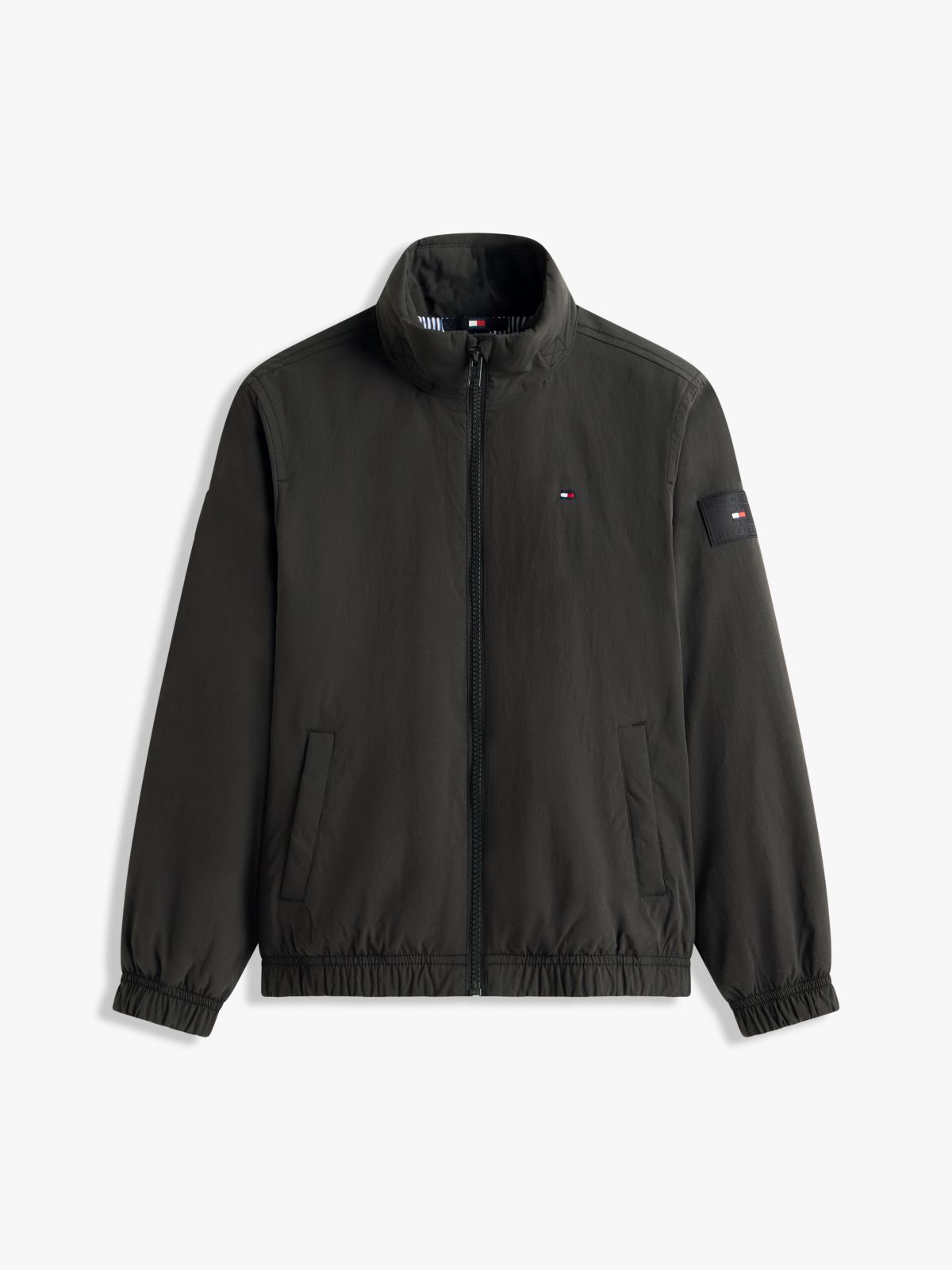 Essential Packable Hood Padded Jacket — Black