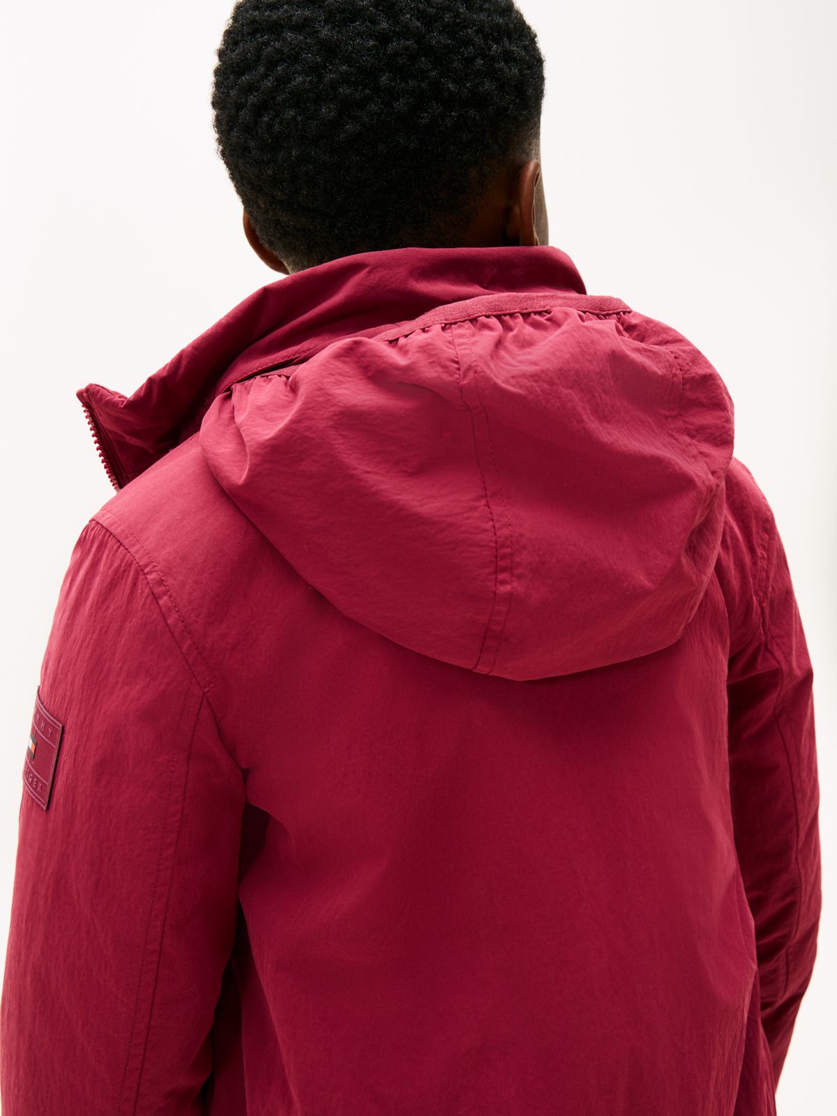 Essential Packable Hood Padded Jacket — Purple