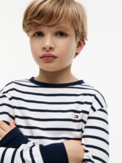 Essential Stripe Relaxed Long Sleeve T-Shirt — Multi 3