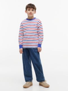 Essential Stripe Relaxed Long Sleeve T-Shirt — Multi 2