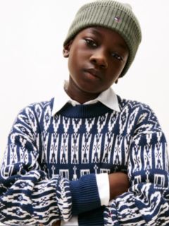 Fair Isle Crew Neck Jumper — Blue 2