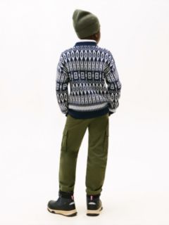 Fair Isle Crew Neck Jumper — Blue 4